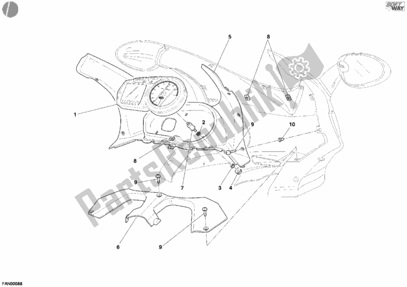 Todas las partes para Metro de Ducati Sport ST4 S USA 996 2005